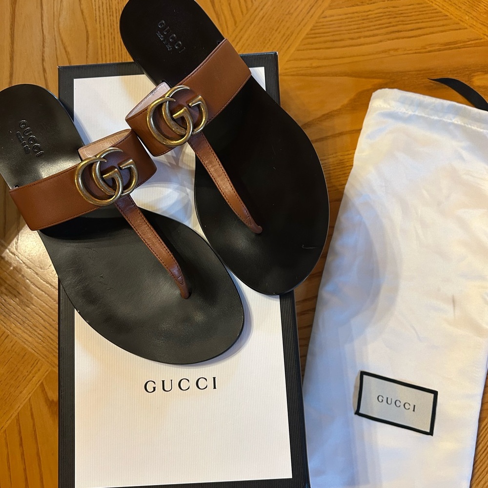 Gucci Marmont Sandals with Signature GG Logo